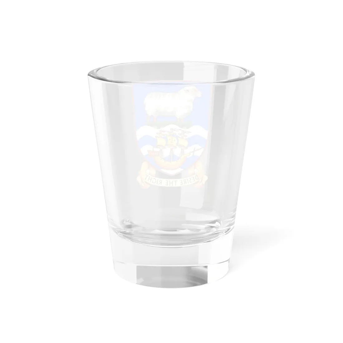 Coat of arms of the Falkland Islands (United Kingdom) (Coat of Arms) Shot Glass 1.5oz - Go Mug Yourself