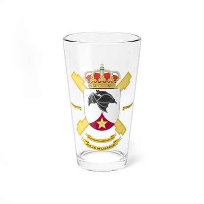 Coat of Arms of the FAMET Headquarters Battalion (Spain) (Coat of Arms) Pint Glass 16oz 16oz - Go Mug Yourself
