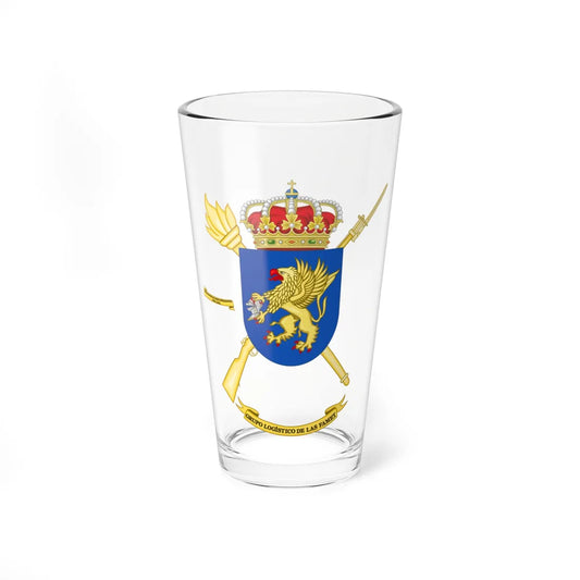 Coat of Arms of the FAMET Logistics Group (Spain) (Coat of Arms) Pint Glass 16oz 16oz - Go Mug Yourself