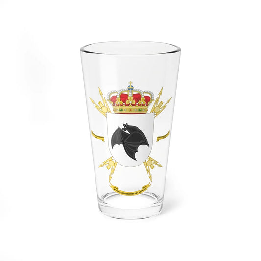 Coat of Arms of the FAMET Signals Battalion (Spain) (Coat of Arms) Pint Glass 16oz 16oz - Go Mug Yourself