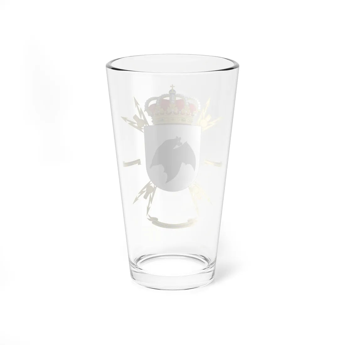 Coat of Arms of the FAMET Signals Battalion (Spain) (Coat of Arms) Pint Glass 16oz - Go Mug Yourself