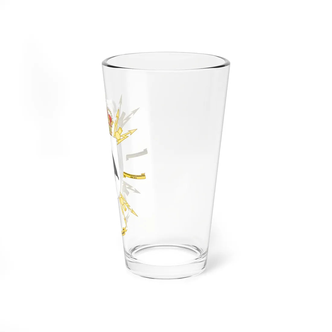 Coat of Arms of the FAMET Signals Battalion (Spain) (Coat of Arms) Pint Glass 16oz - Go Mug Yourself