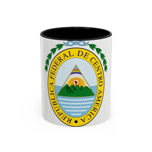 Coat of arms of the Federal Republic of Central America - Accent Coffee Mug 11oz Black - Go Mug Yourself