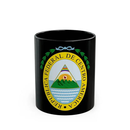 Coat of arms of the Federal Republic of Central America - Black Coffee Mug 11oz - Go Mug Yourself