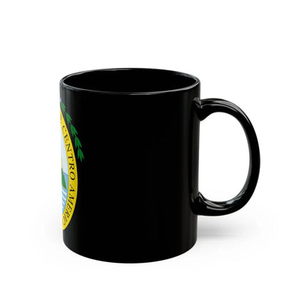 Coat of arms of the Federal Republic of Central America - Black Coffee Mug-Go Mug Yourself