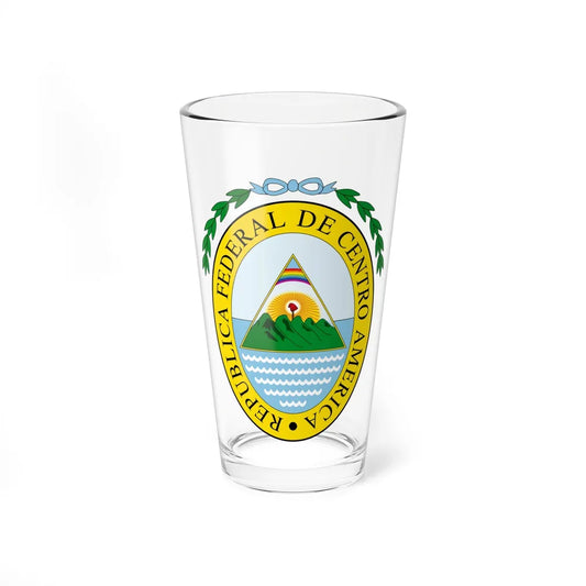 Coat of arms of the Federal Republic of Central America - Pint Glass 16oz-16oz-Go Mug Yourself