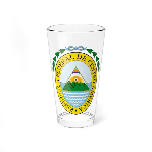 Coat of arms of the Federal Republic of Central America - Pint Glass 16oz 16oz - Go Mug Yourself