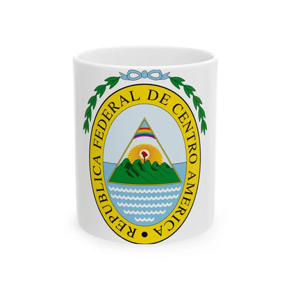 Coat of arms of the Federal Republic of Central America - White Coffee Mug-11oz-Go Mug Yourself