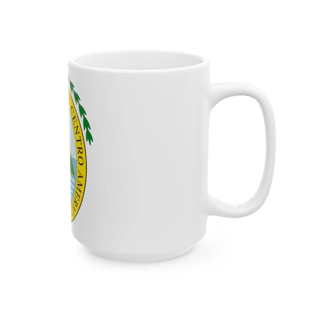 Coat of arms of the Federal Republic of Central America - White Coffee Mug-Go Mug Yourself