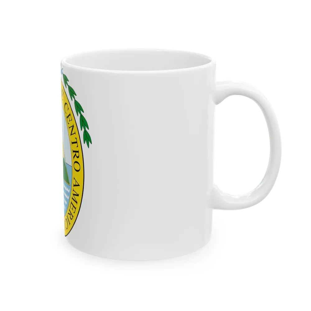 Coat of arms of the Federal Republic of Central America - White Coffee Mug-Go Mug Yourself