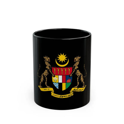 Coat of arms of the Federation of Malaya - Black Coffee Mug-11oz-Go Mug Yourself