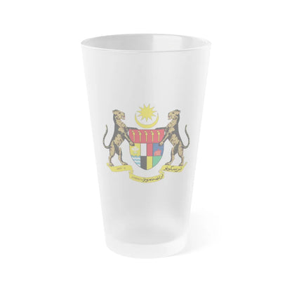 Coat of arms of the Federation of Malaya - Frosted Pint Glass 16oz-16oz-Frosted-Go Mug Yourself