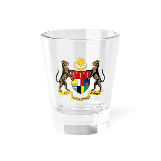 Coat of arms of the Federation of Malaya - Shot Glass 1.5oz 1.5oz - Go Mug Yourself