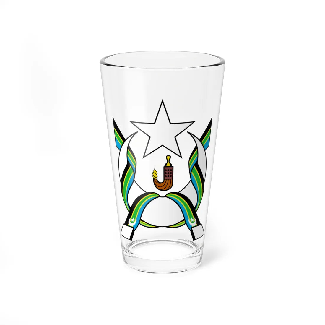Coat of Arms of the Federation of South Arabia (Yemen) (Coat of Arms) Pint Glass 16oz 16oz - Go Mug Yourself