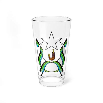 Coat of Arms of the Federation of South Arabia (Yemen) (Coat of Arms) Pint Glass 16oz 16oz - Go Mug Yourself