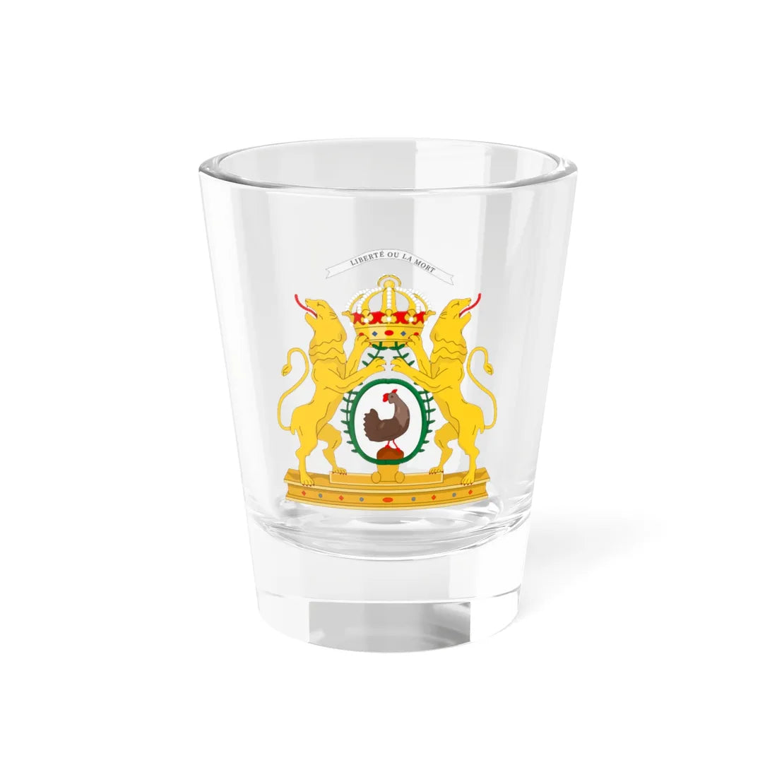 Coat of arms of the First Empire of Haiti (Haiti) (Coat of Arms) Shot Glass 1.5oz 1.5oz - Go Mug Yourself