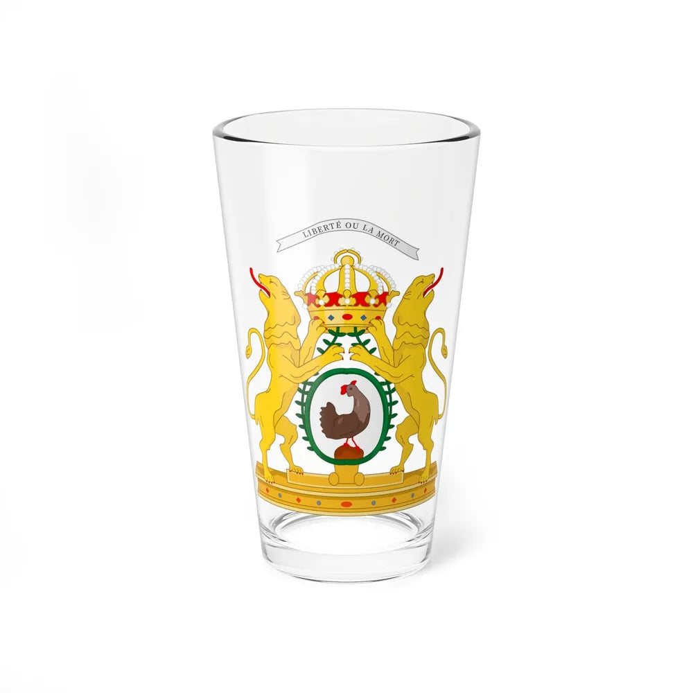 Coat of arms of the First Empire of Haiti - Pint Glass 16oz-16oz-Go Mug Yourself