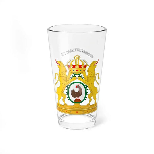 Coat of arms of the First Empire of Haiti - Pint Glass 16oz 16oz - Go Mug Yourself