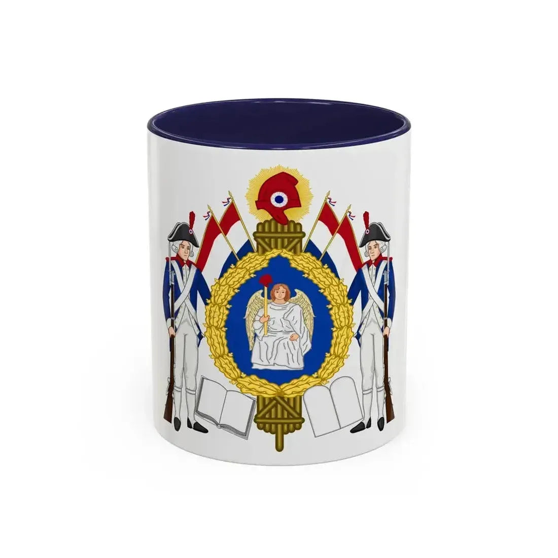 Coat of Arms of the First French Republic - Accent Coffee Mug 11oz Navy - Go Mug Yourself