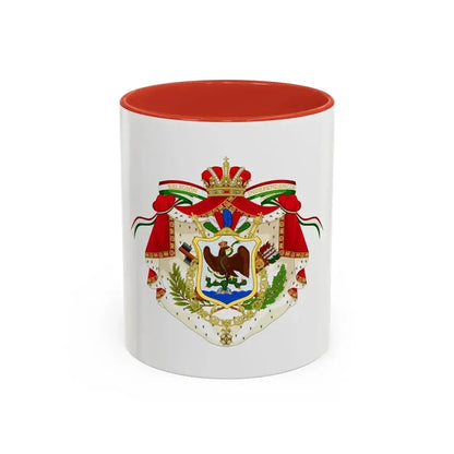 Coat of Arms of the First Mexican Empire - Accent Coffee Mug 11oz Red - Go Mug Yourself