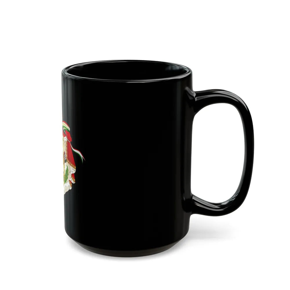 Coat of Arms of the First Mexican Empire - Black Coffee Mug-Go Mug Yourself