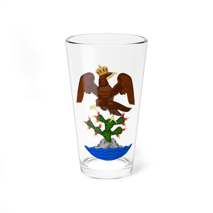 Coat of Arms of the First Mexican Empire (Mexico) (Coat of Arms) Pint Glass 16oz 16oz - Go Mug Yourself