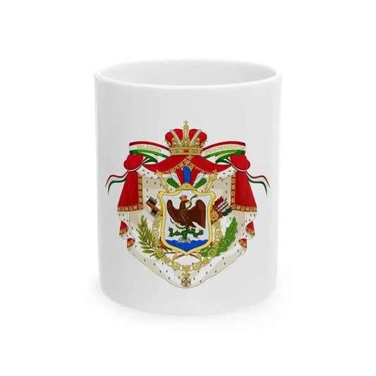 Coat of Arms of the First Mexican Empire - White Coffee Mug 11oz - Go Mug Yourself
