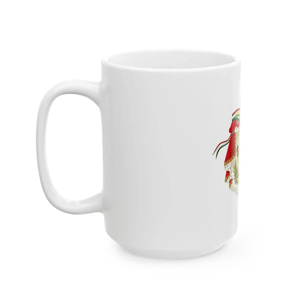 Coat of Arms of the First Mexican Empire - White Coffee Mug - Go Mug Yourself