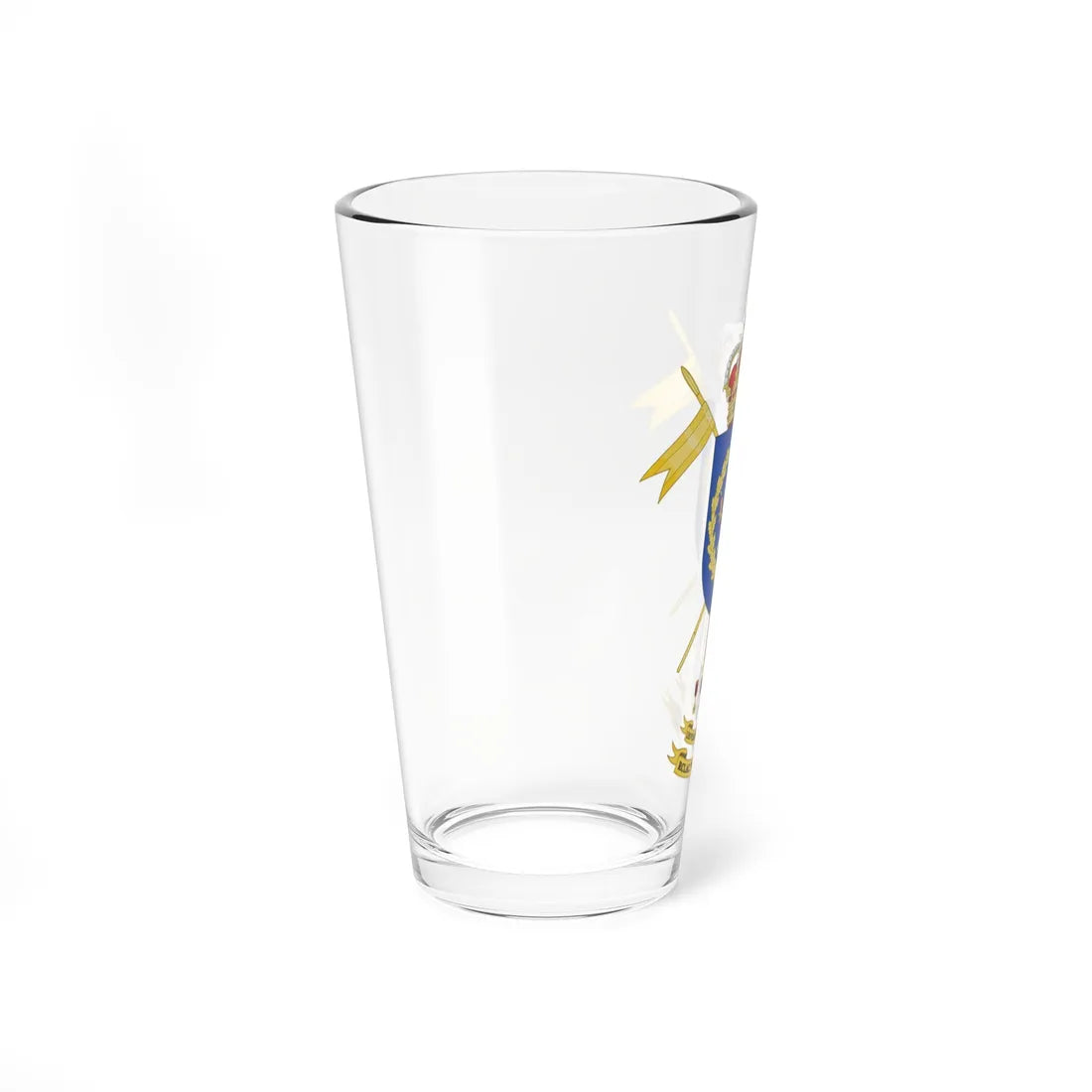 Coat of Arms of the Former 14th Cavalry Regiment Villaviciosa (Spain) (Coat of Arms) Pint Glass 16oz - Go Mug Yourself