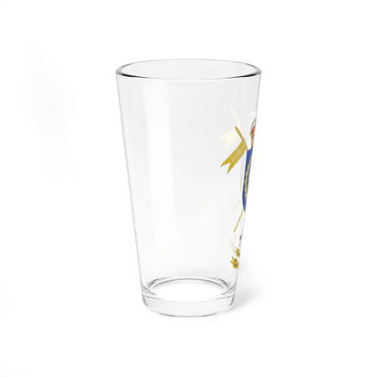 Coat of Arms of the Former 14th Cavalry Regiment Villaviciosa (Spain) (Coat of Arms) Pint Glass 16oz - Go Mug Yourself