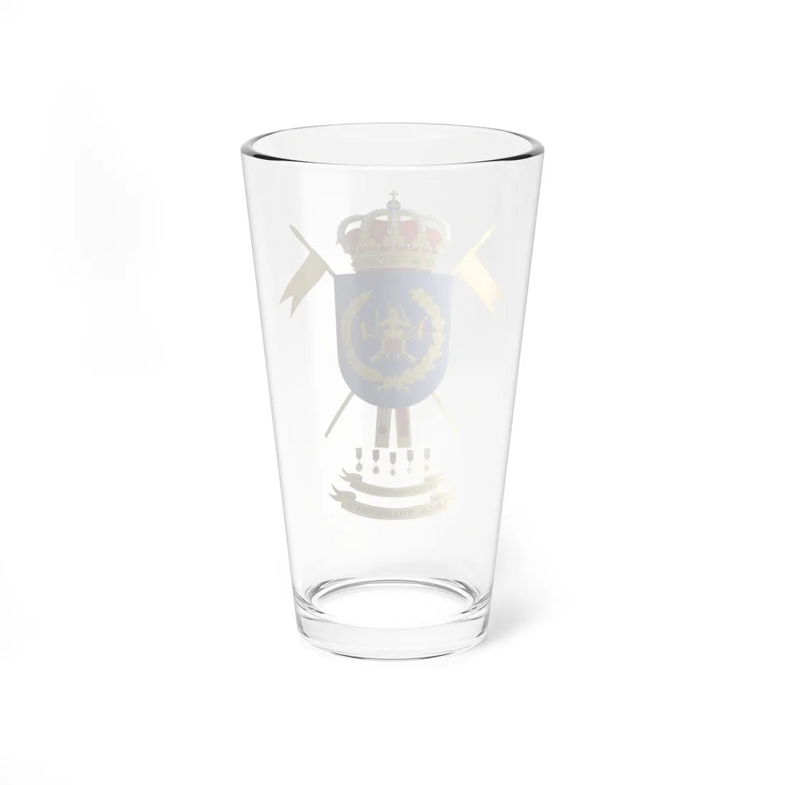 Coat of Arms of the Former 14th Cavalry Regiment Villaviciosa (Spain) (Coat of Arms) Pint Glass 16oz - Go Mug Yourself