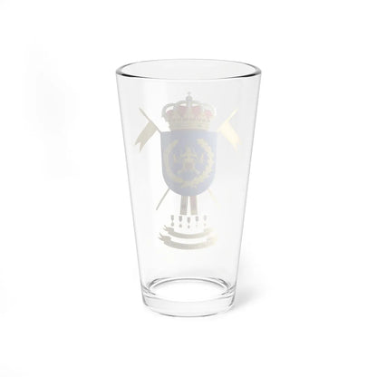 Coat of Arms of the Former 14th Cavalry Regiment Villaviciosa (Spain) (Coat of Arms) Pint Glass 16oz - Go Mug Yourself
