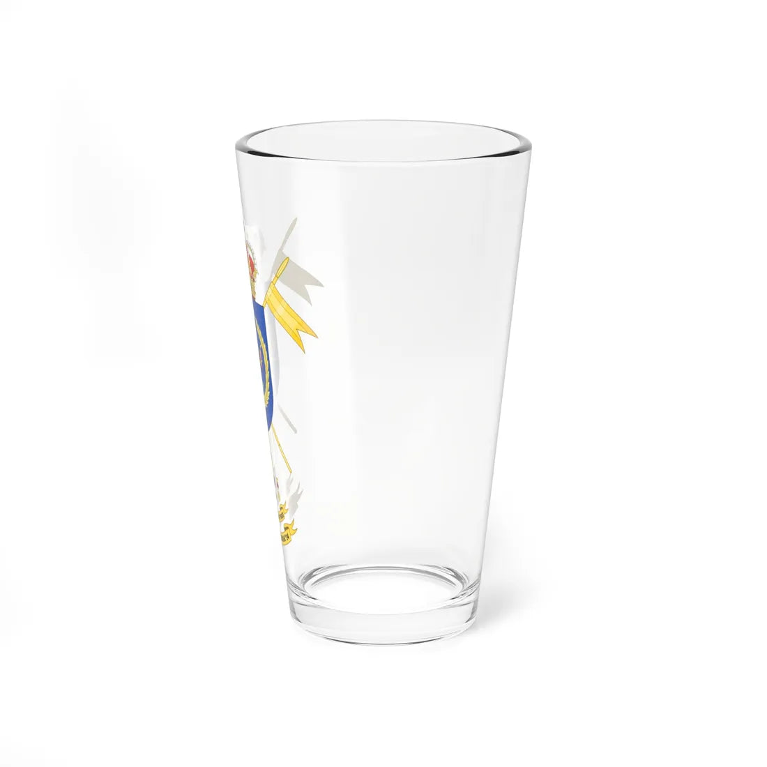 Coat of Arms of the Former 14th Cavalry Regiment Villaviciosa (Spain) (Coat of Arms) Pint Glass 16oz - Go Mug Yourself