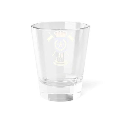 Coat of Arms of the Former 14th Cavalry Regiment Villaviciosa (Spain) (Coat of Arms) Shot Glass 1.5oz - Go Mug Yourself