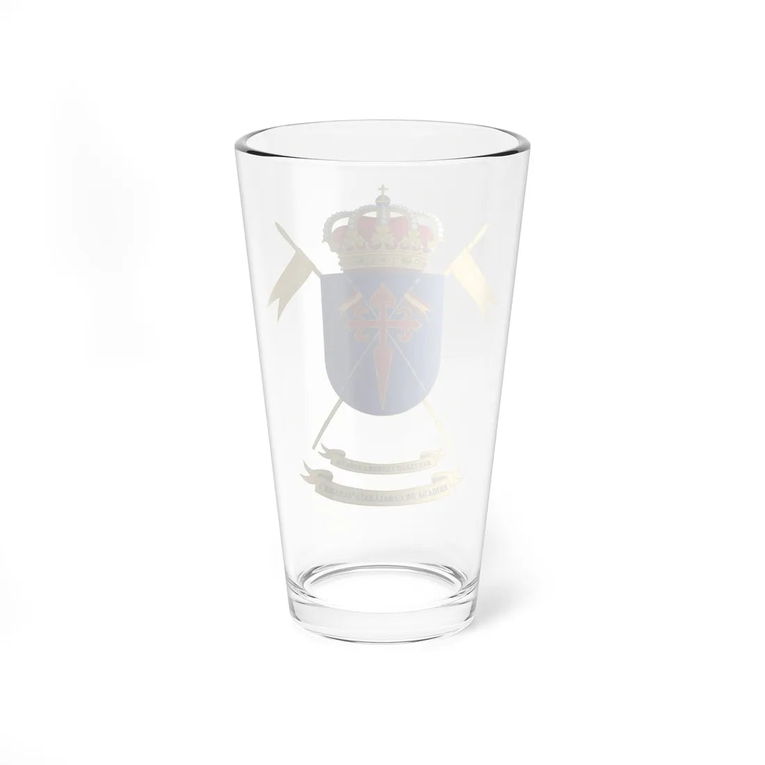 Coat of Arms of the Former 1st Cavalry Brigade Jarama (Spain) (Coat of Arms) Pint Glass 16oz - Go Mug Yourself