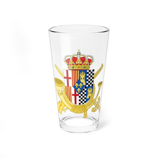 Coat of Arms of the Former 32nd Infantry Regiment San Quintín (Spain) (Coat of Arms) Pint Glass 16oz 16oz - Go Mug Yourself