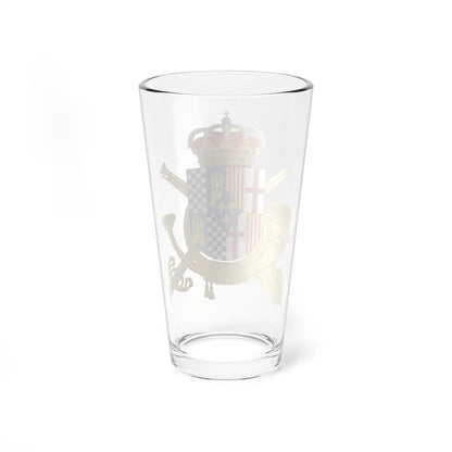 Coat of Arms of the Former 32nd Infantry Regiment San Quintín (Spain) (Coat of Arms) Pint Glass 16oz - Go Mug Yourself