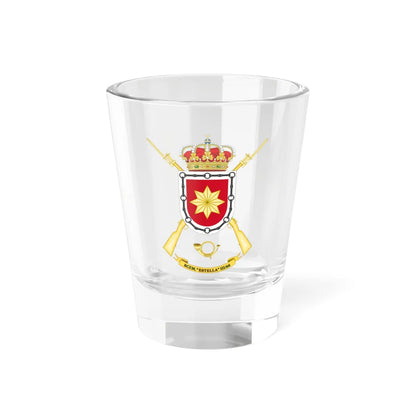 Coat of Arms of the Former 3rd-66 Mountain Hunters Battalion Estella (Spain) (Coat of Arms) Shot Glass 1.5oz 1.5oz - Go Mug Yourself