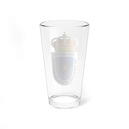 Coat of Arms of the former 3rd Motorized Division Maestrazgo (Spain) (Coat of Arms) Pint Glass 16oz - Go Mug Yourself