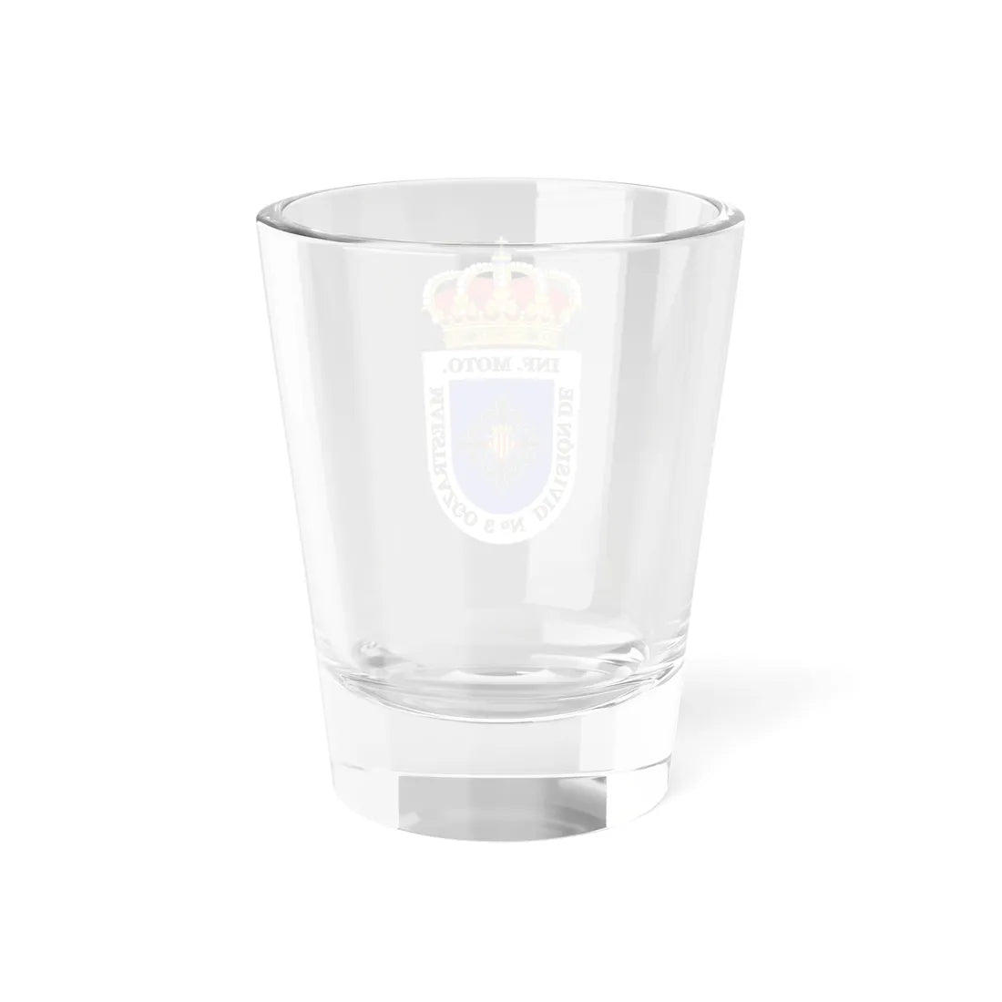 Coat of Arms of the former 3rd Motorized Division Maestrazgo (Spain) (Coat of Arms) Shot Glass 1.5oz - Go Mug Yourself