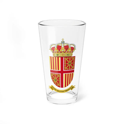 Coat of Arms of the Former 3rd Spanish Military Region 1997-2002 (Spain) (Coat of Arms) Pint Glass 16oz 16oz - Go Mug Yourself