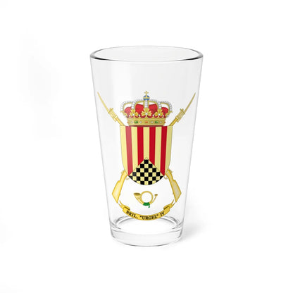 Coat of Arms of the Former 4th Light Infantry Brigade Urgel (Spain) (Coat of Arms) Pint Glass 16oz 16oz - Go Mug Yourself