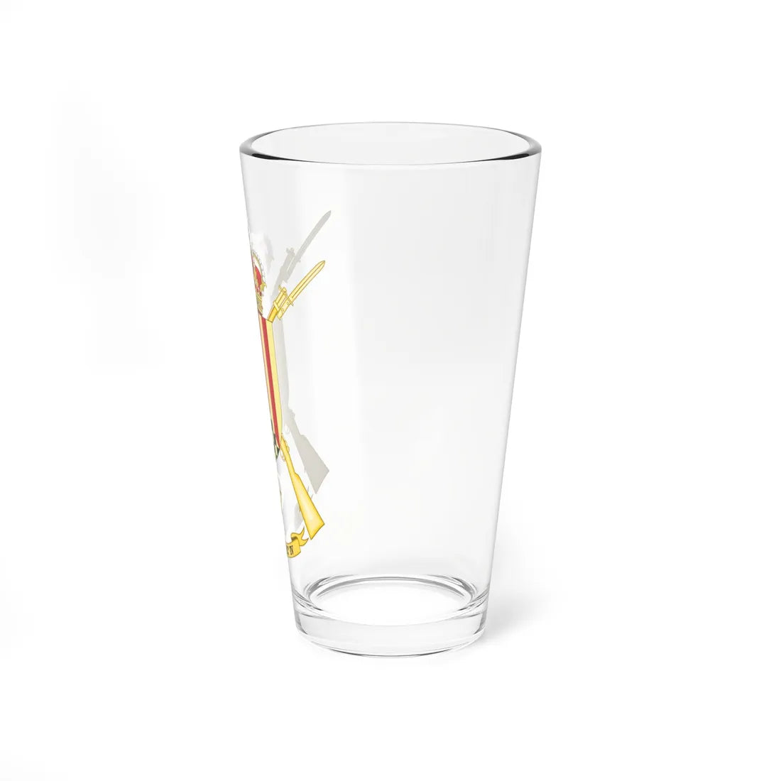 Coat of Arms of the Former 4th Light Infantry Brigade Urgel (Spain) (Coat of Arms) Pint Glass 16oz - Go Mug Yourself