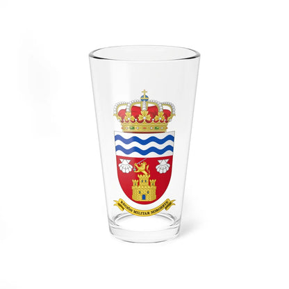 Coat of Arms of the Former 4th Spanish Military Region 1997-2002 (Spain) (Coat of Arms) Pint Glass 16oz 16oz - Go Mug Yourself