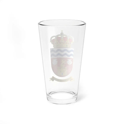 Coat of Arms of the Former 4th Spanish Military Region 1997-2002 (Spain) (Coat of Arms) Pint Glass 16oz - Go Mug Yourself