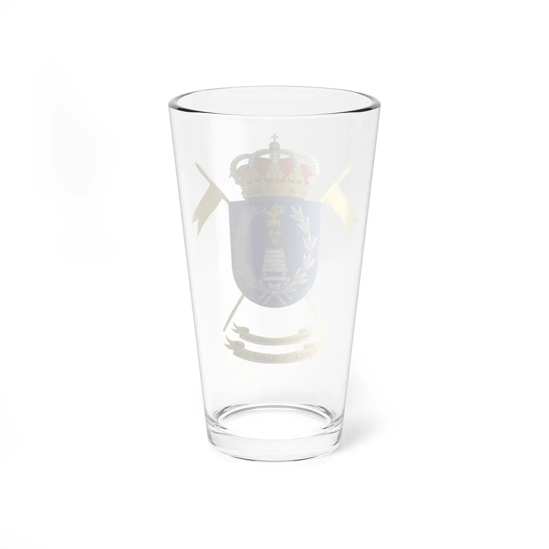 Coat of Arms of the Former 5th Light Armored Cavalry Regiment Almansa (Spain) (Coat of Arms) Pint Glass 16oz - Go Mug Yourself