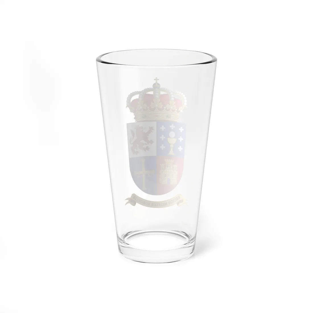 Coat of Arms of the Former 6th Spanish Military Region 1984-1997 (Spain) (Coat of Arms) Pint Glass 16oz - Go Mug Yourself