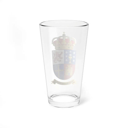 Coat of Arms of the Former 6th Spanish Military Region 1984-1997 (Spain) (Coat of Arms) Pint Glass 16oz - Go Mug Yourself