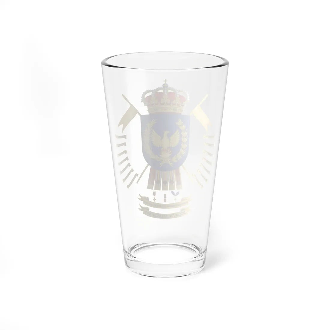 Coat of Arms of the Former 9th Light Armored Cavalry Regiment Numancia (Spain) (Coat of Arms) Pint Glass 16oz - Go Mug Yourself