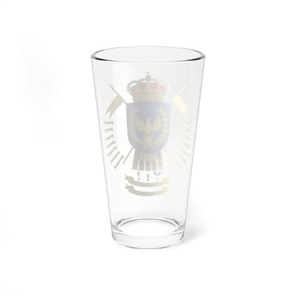 Coat of Arms of the Former 9th Light Armored Cavalry Regiment Numancia (Spain) (Coat of Arms) Pint Glass 16oz - Go Mug Yourself